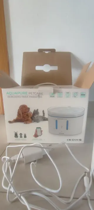Bebedero eléctrico para mascotas IKOHS