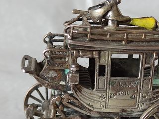 Diligenza U.S. Mail in argento