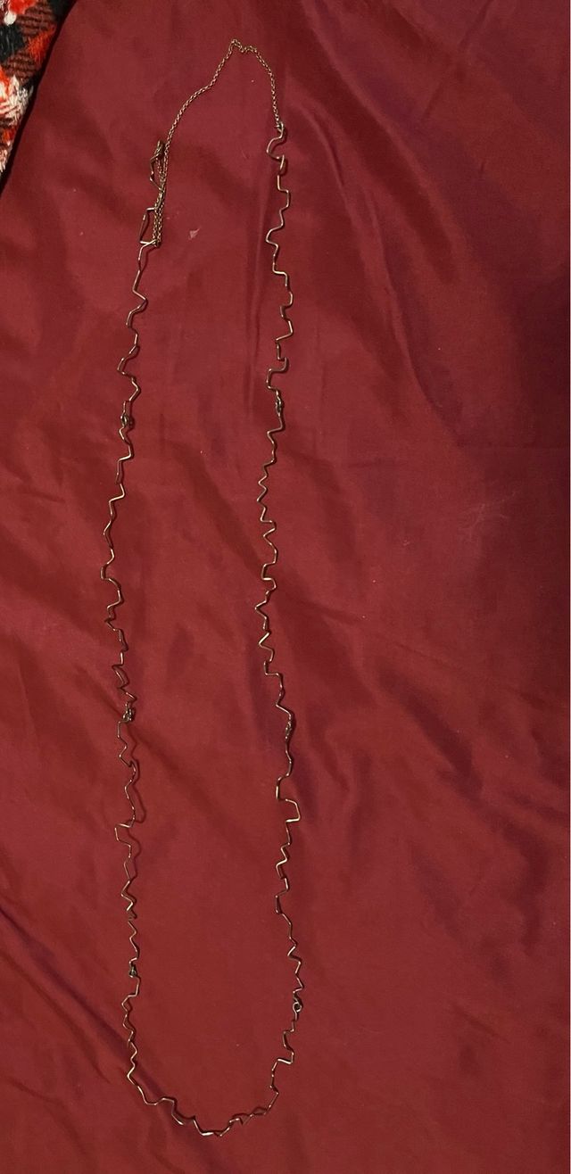 Parure collana e orecchini metallo