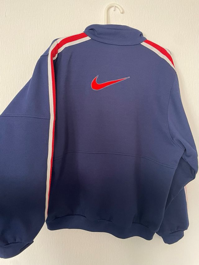 Sudadera Vintage Nike Azul y Roja