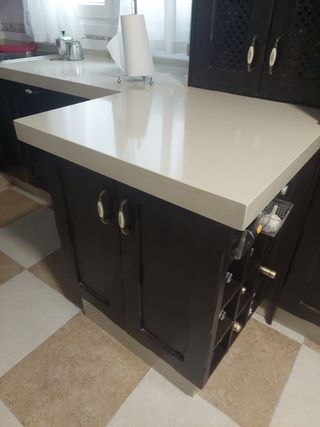 Muebles de cocina madera y metal