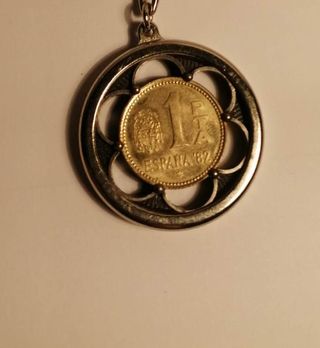 Llavero Moneda 1 PTA España 1982