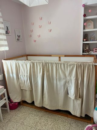 Cama litera de madera