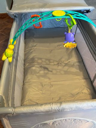 Cuna de viaje Asalvo gris 120x60