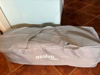 Cuna de viaje Asalvo gris 120x60