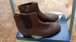 Botas de flamenco marrones talla 34 con 1 solo uso