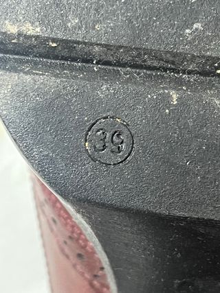 Zapatos de tacón mujer burdeos 39