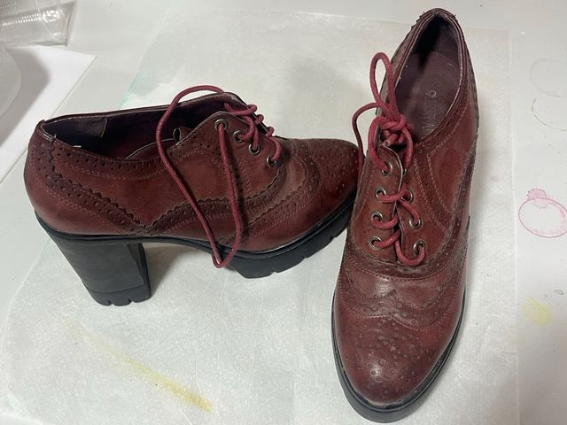 Zapatos de tacón mujer burdeos 39