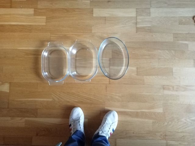 Conjunto 3 Bandejas Cristal Horno Ovaladas