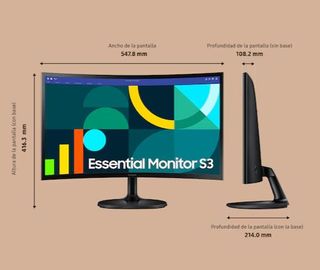 Monitor Curvo Samsung 24 FHD 100Hz