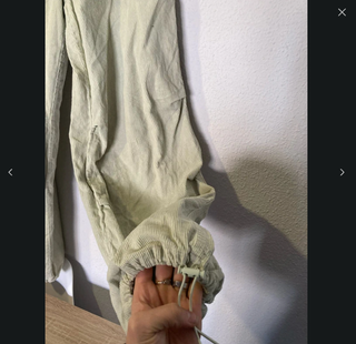 Pantalón chándal/pana verde oliva