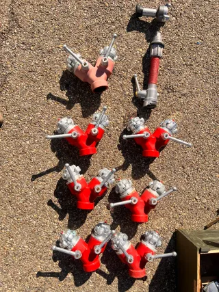 Bifurcación columna seca incendio