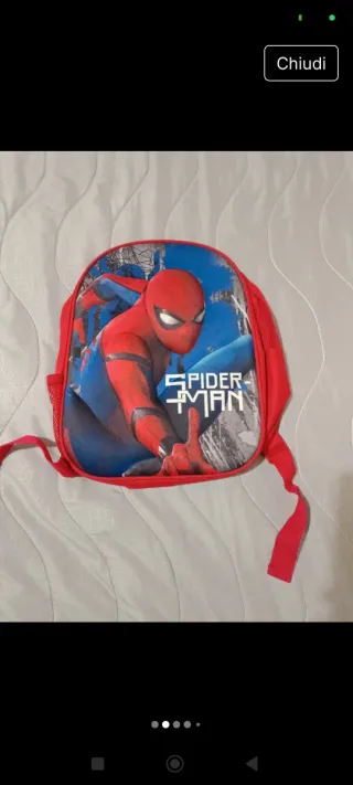 Set 3 Zaini Avengers Spiderman Capitan America