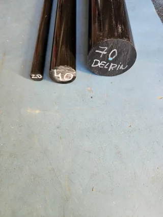 Eugenio 3 Barras Delrin Negro de 20, 40, 70 mm  