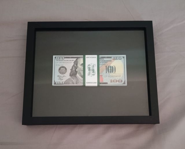 Cuadro Fajo Billetes $100 Decorativo