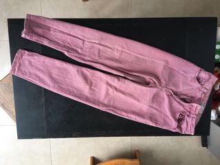 Pantalón vaquero rosa chica