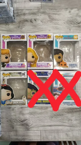 Cajas vacías Funko Pop Disney