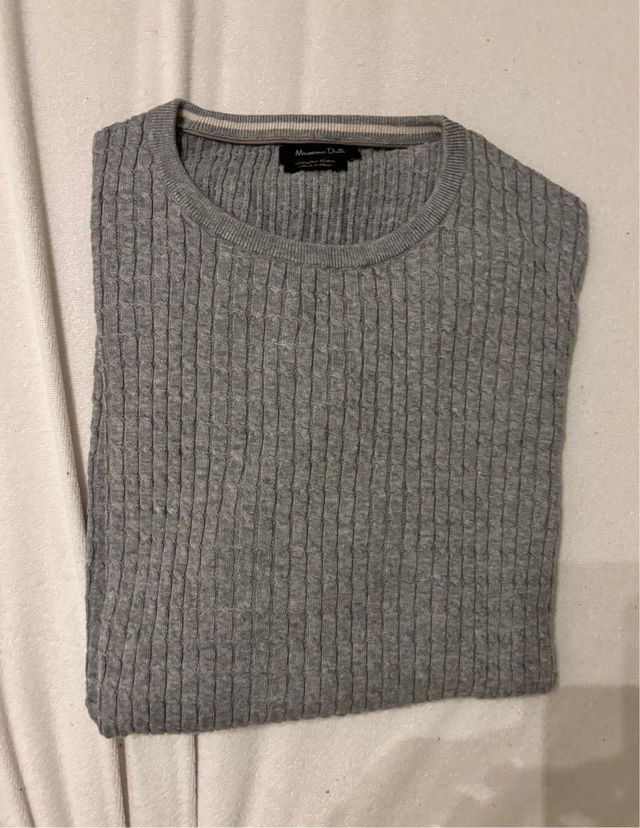 Maglione grigio da uomo Massimo Dutti