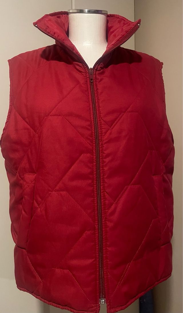Gilet imbottito bordeaux 