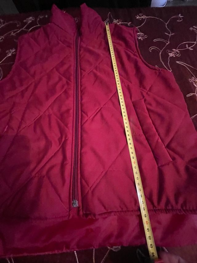 Gilet imbottito bordeaux 