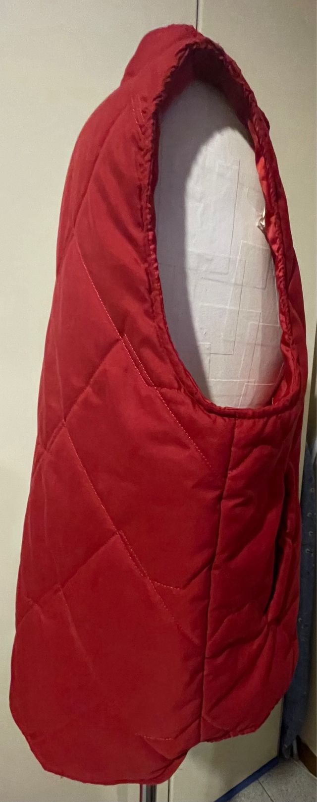 Gilet imbottito bordeaux 