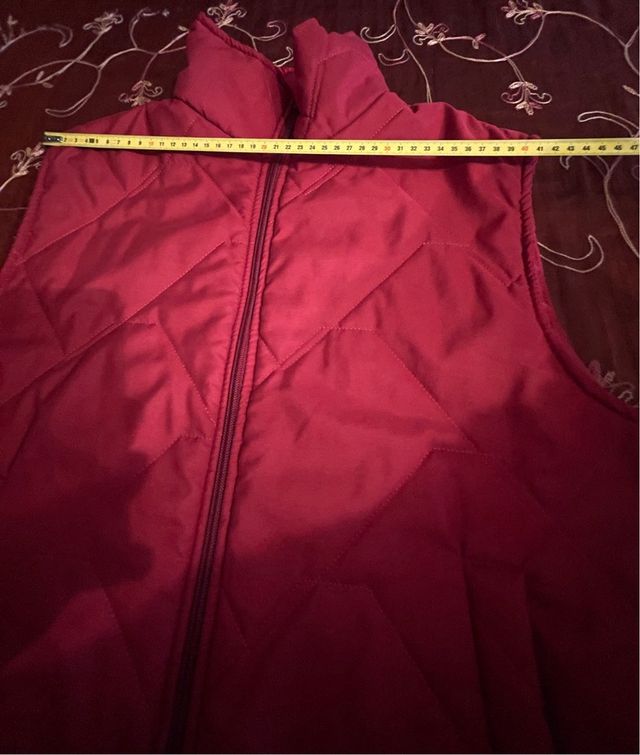 Gilet imbottito bordeaux 