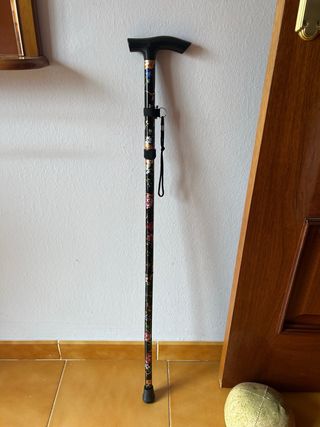 Bastón andador floral ajustable