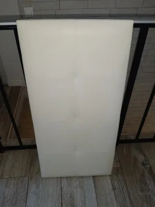 Cabecero polipiel blanco 90cm
