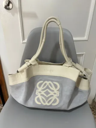 Bolso Loewe Beige y Gris