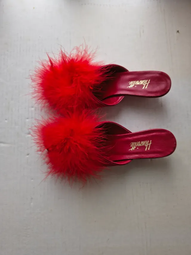 Ciabatte da camera rosse