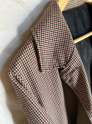 Americana cuadros vichy marrón