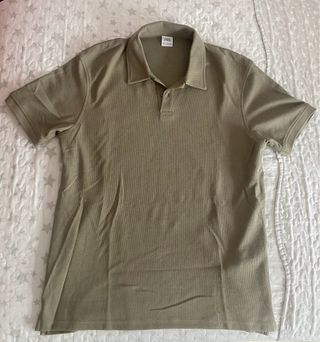 Polo Zara Verde Oliva Talla M Nuevo