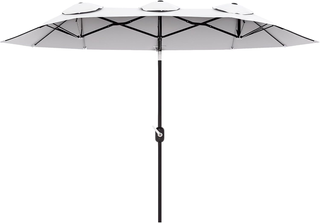 Ombrellone da Giardino Doppio Inclinabile a 45° co