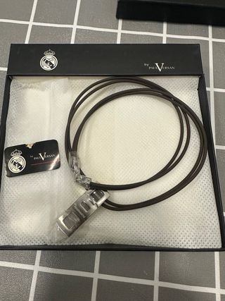 Lote Cartera Piel y Collar Cuero Real Madrid
