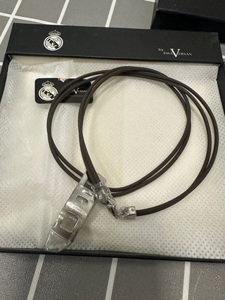 Lote Cartera Piel y Collar Cuero Real Madrid