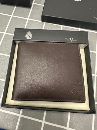 Lote Cartera Piel y Collar Cuero Real Madrid