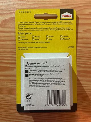 Cinta Doble Cara Pattex (12 und)