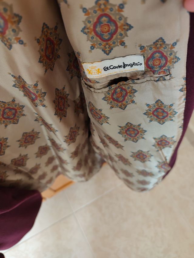 Chaqueta Corte Inglés Burdeos Talla M