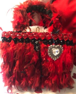 Bolso M@Ansorena Upcycling Rojo y Plateado