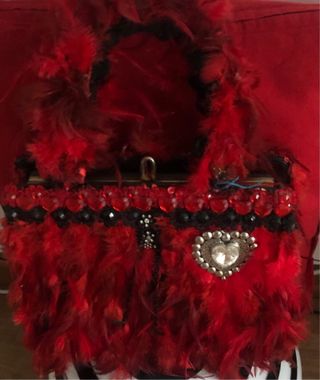 Bolso M@Ansorena Upcycling Rojo y Plateado