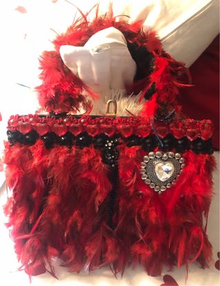 Bolso M@Ansorena Upcycling Rojo y Plateado