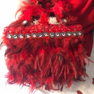 Bolso M@Ansorena Upcycling Rojo y Plateado