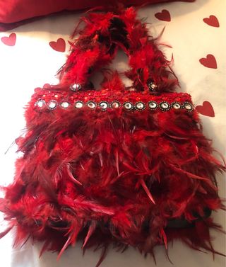 Bolso M@Ansorena Upcycling Rojo y Plateado