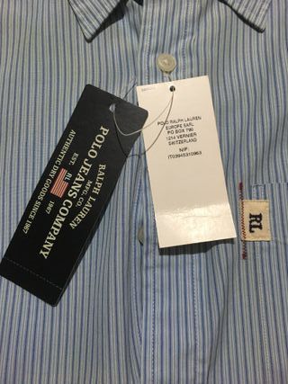 Camicia Polo Ralph Lauren a righe azzurre