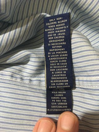 Camicia Polo Ralph Lauren a righe azzurre