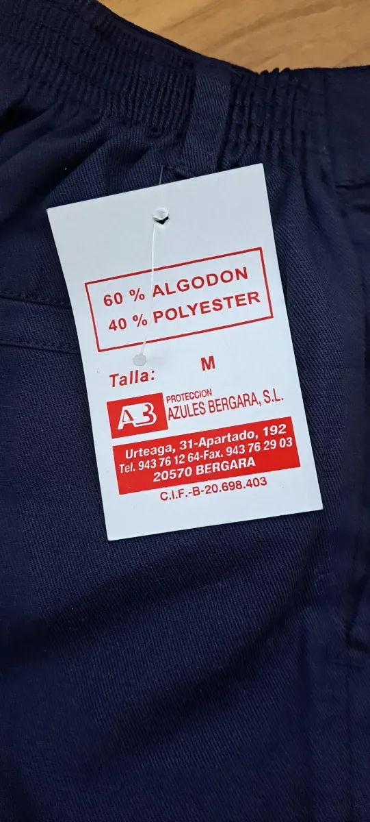 Pantalón de trabajo azul talla M