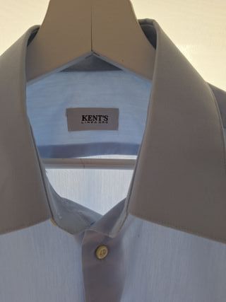 Camisa chico KENT'S T.39 Azul/Gris