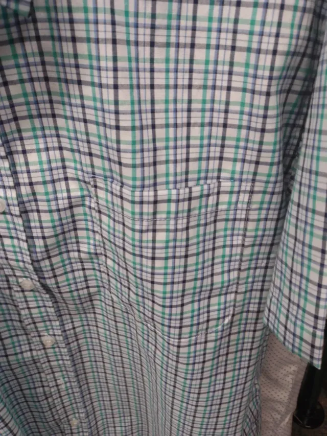 Camisa cuadros manga corta Talla M