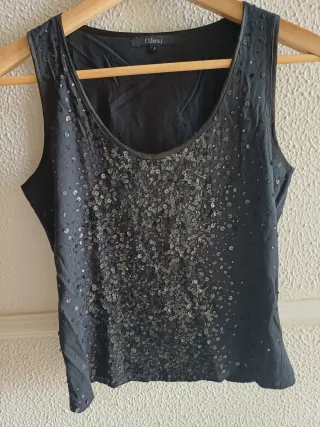 Top lentejuelas Sfera Talla S