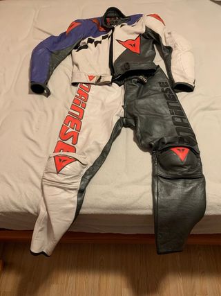 Traje de moto Dainese cuero vintage